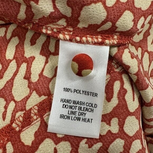 NWT Lulus Simply Love Beige and Red Leopard Print Satin Midi Dress - Picture 9 of 9